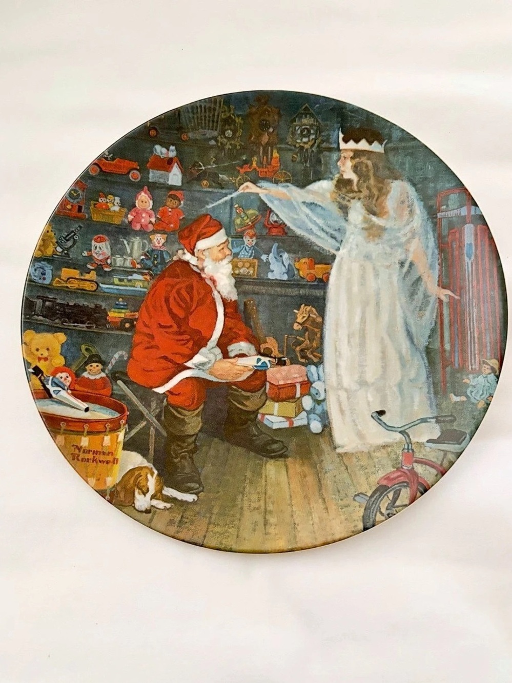 Vintage 1979 Norman Rockwell The Snow Queen Collector Plate Like New, Christmas